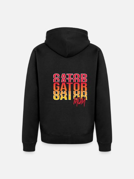 Echse Gator - Unisex Premium Bio Zip Hoodie - Schwarz