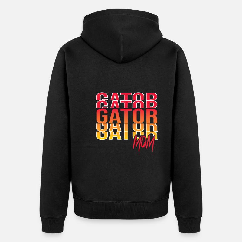 Lézard Gator - Veste à capuche bio Premium Unisexe - noir