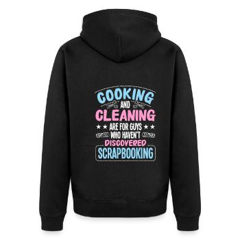 Faire de l’artisanat - Veste à capuche bio Premium Unisexe - noir - Dos - Nico (187cm)