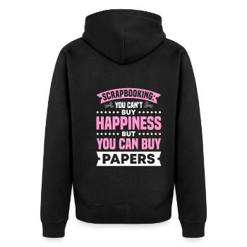 Faire de l’artisanat - Veste à capuche bio Premium Unisexe - noir - Dos - Nico (187cm)