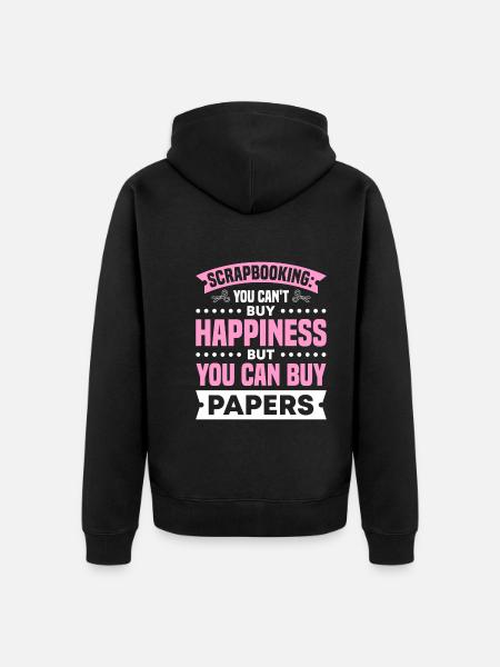 Basteln - Unisex Premium Bio Zip Hoodie - Schwarz