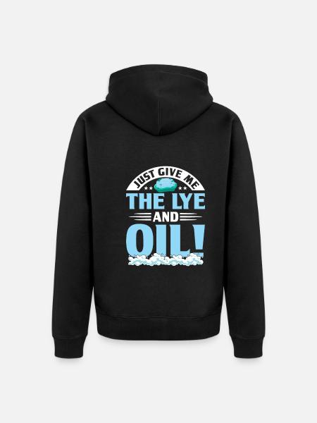 Making soap - Unisex Premium Organic Zip Hoodie - black