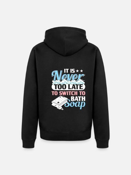 Making soap - Unisex Premium Organic Zip Hoodie - black