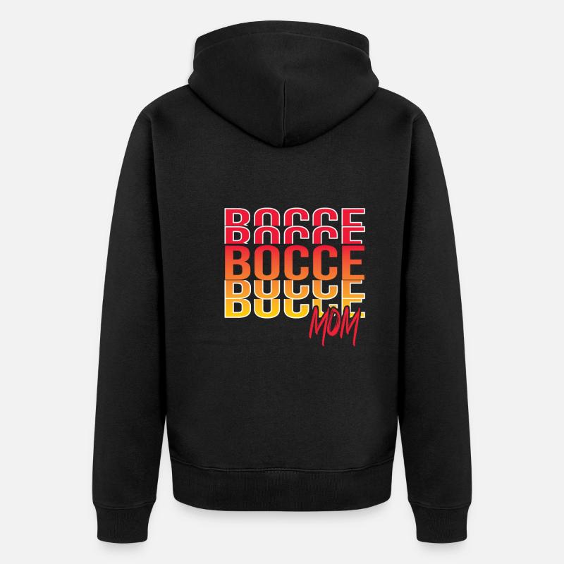 Bocce - Unisex Premium Bio Zip Hoodie - Schwarz