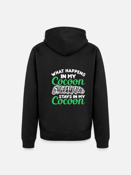 Insects - Unisex Premium Organic Zip Hoodie - black