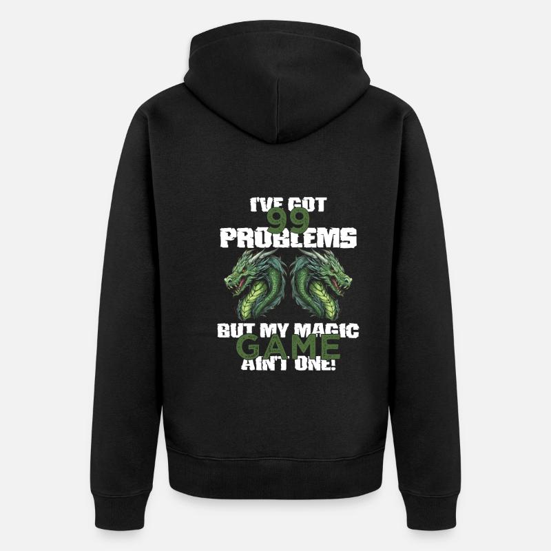 Rollenspiele - Unisex Premium Bio Zip Hoodie - Schwarz
