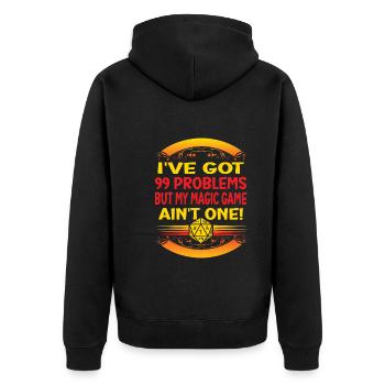 Jeu de rôle - Veste à capuche bio Premium Unisexe - noir - Dos - Nico (187cm)