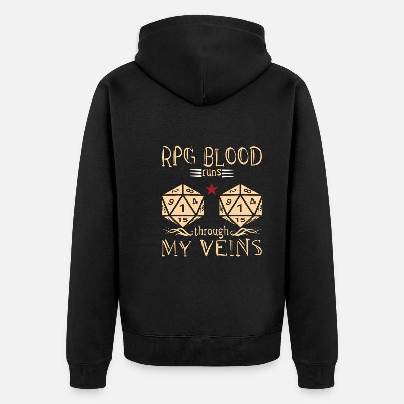 Jeu de rôle - Veste à capuche bio Premium Unisexe - noir