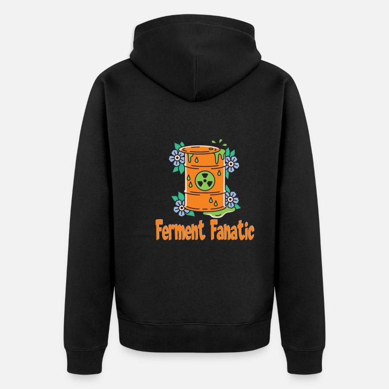 Fermentation - Unisex Premium Bio Zip Hoodie - Schwarz