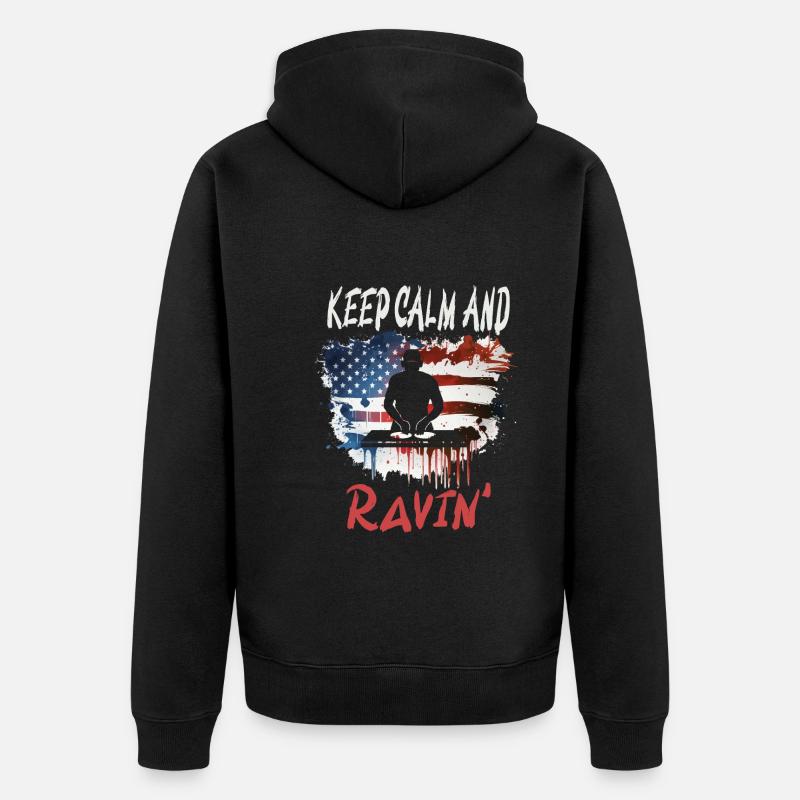 Fête - Veste à capuche bio Premium Unisexe - noir