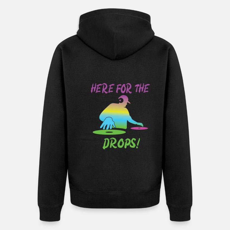 Fête - Veste à capuche bio Premium Unisexe - noir