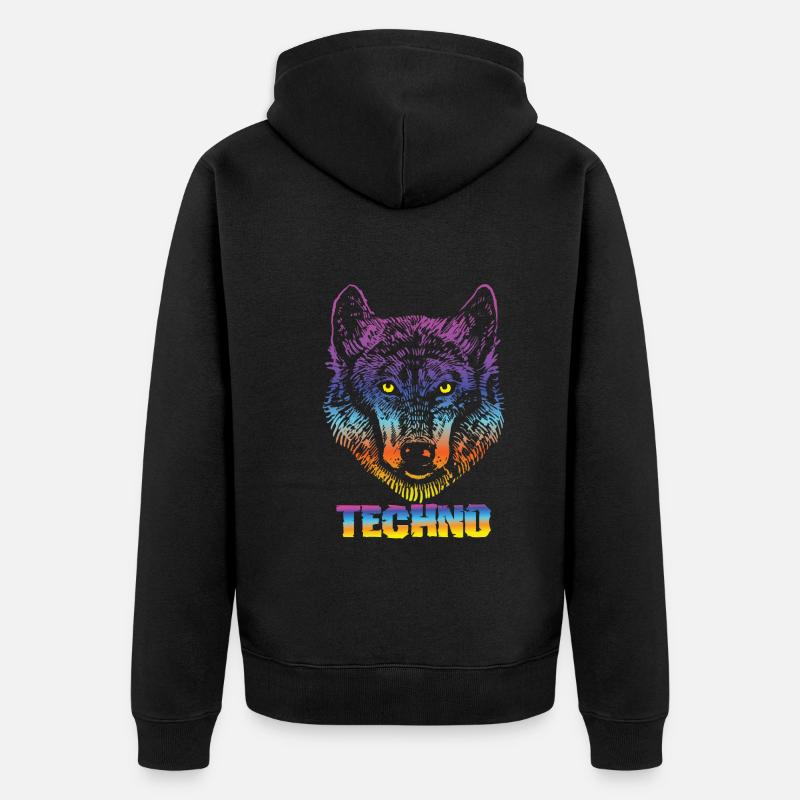 Fête - Veste à capuche bio Premium Unisexe - noir