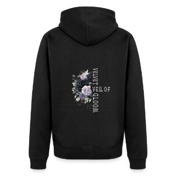 Goth Emo - Veste à capuche bio Premium Unisexe - noir - Dos - Nico (187cm)