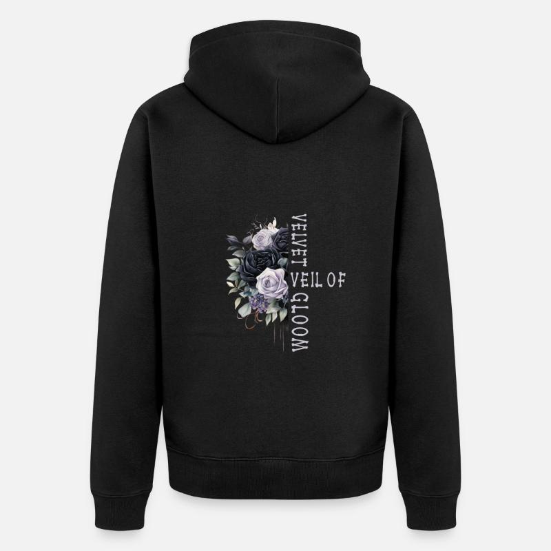 Goth Emo - Veste à capuche bio Premium Unisexe - noir