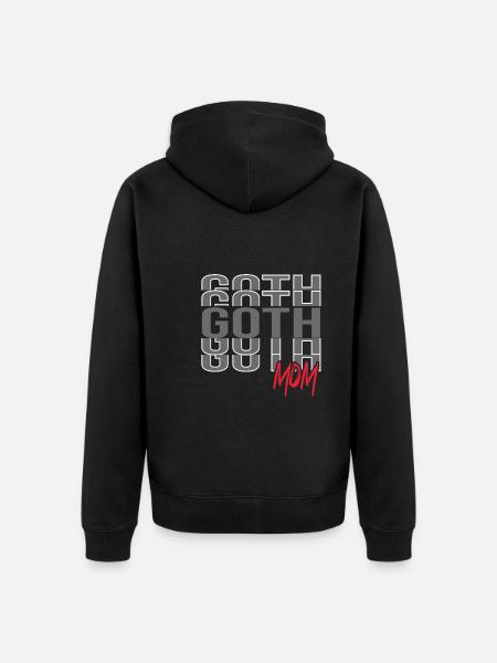 Goth Emo - Unisex Premium Organic Zip Hoodie - black