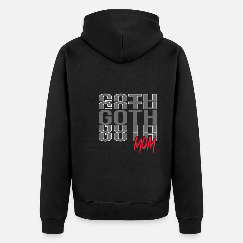 Goth Emo - Unisex Premium Bio Zip Hoodie - Schwarz