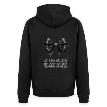 Goth Emo - Veste à capuche bio Premium Unisexe - noir - Dos - Nico (187cm)