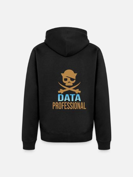 Data Analyst Data Protection Officer - Unisex Premium Organic Zip Hoodie - black