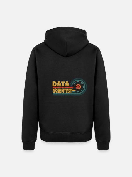 Data Analyst Data Protection Officer - Unisex Premium Organic Zip Hoodie - black