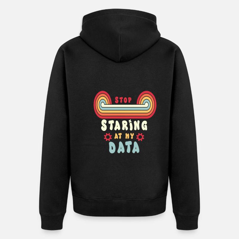 Daten Analytiker Datenschutz Beauftragter - Unisex Premium Bio Zip Hoodie - Schwarz