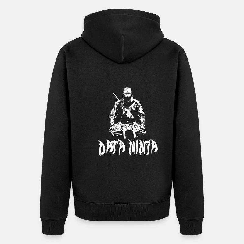 Daten Analytiker Datenschutz Beauftragter - Unisex Premium Bio Zip Hoodie - Schwarz