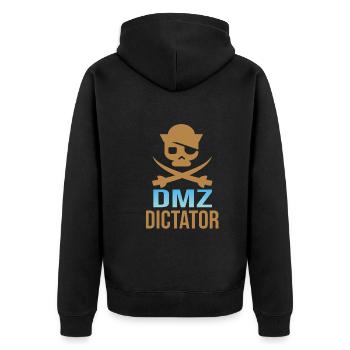 Network Engineer - Unisex Premium Bio Zip Hoodie - Schwarz - Hinten - Nico (187cm)