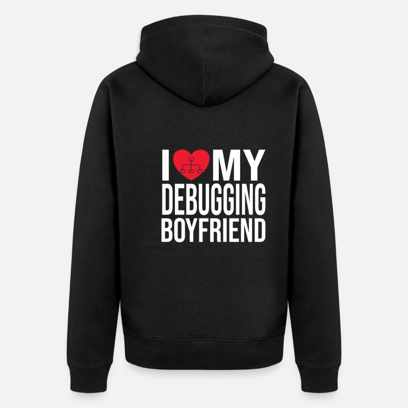 Network Engineer - Unisex Premium Bio Zip Hoodie - Schwarz