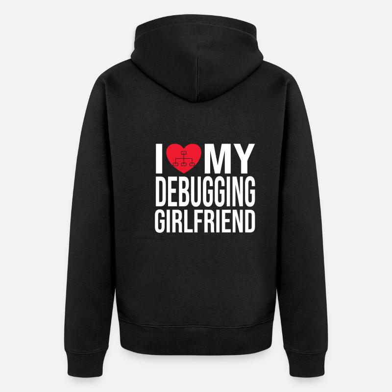 Network Engineer - Unisex Premium Bio Zip Hoodie - Schwarz