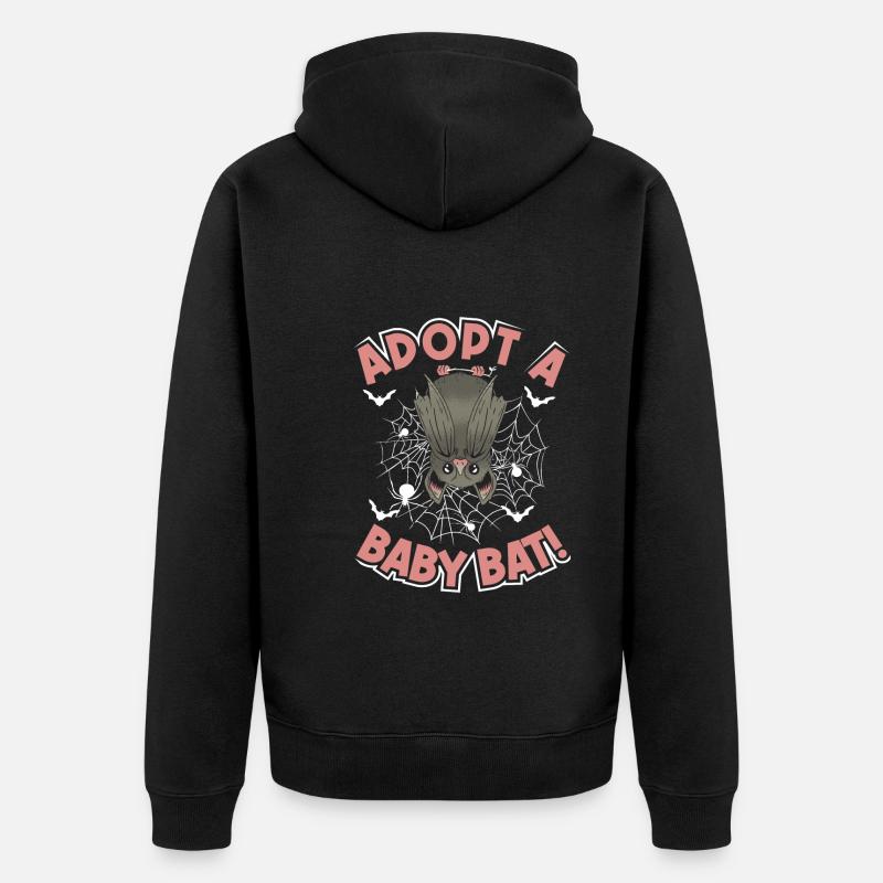 Goth Emo - Unisex Premium Bio Zip Hoodie - Schwarz
