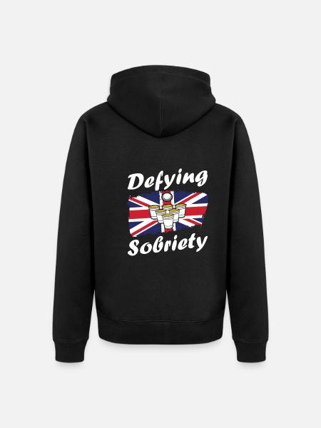 Drinking game - Unisex Premium Organic Zip Hoodie - black