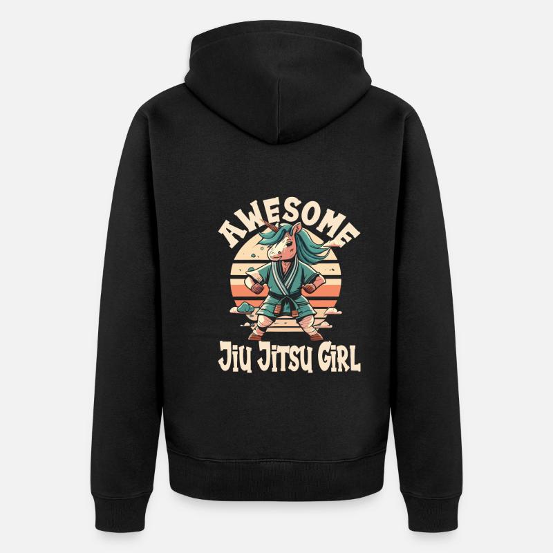 Jiu Jitsu - Veste à capuche bio Premium Unisexe - noir