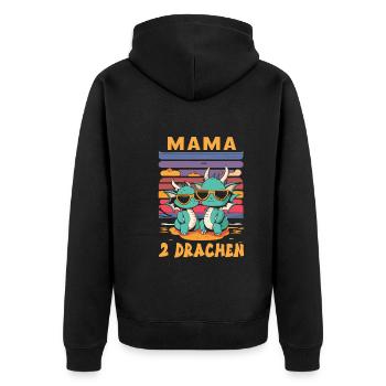 Maman - Veste à capuche bio Premium Unisexe - noir - Dos - Nico (187cm)
