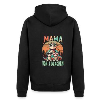 Maman - Veste à capuche bio Premium Unisexe - noir - Dos - Nico (187cm)