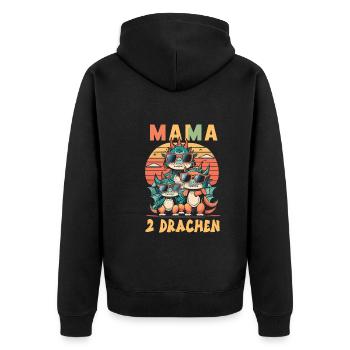 Maman - Veste à capuche bio Premium Unisexe - noir - Dos - Nico (187cm)