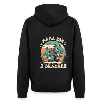 Maman - Veste à capuche bio Premium Unisexe - noir - Dos - Nico (187cm)