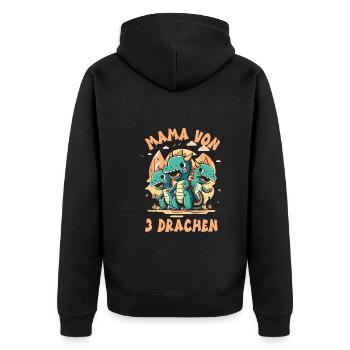 Maman - Veste à capuche bio Premium Unisexe - noir - Dos - Nico (187cm)
