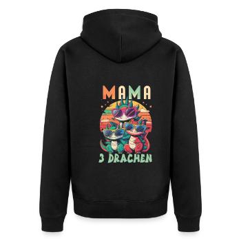 Maman - Veste à capuche bio Premium Unisexe - noir - Dos - Nico (187cm)