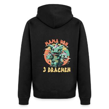 Maman - Veste à capuche bio Premium Unisexe - noir - Dos - Nico (187cm)