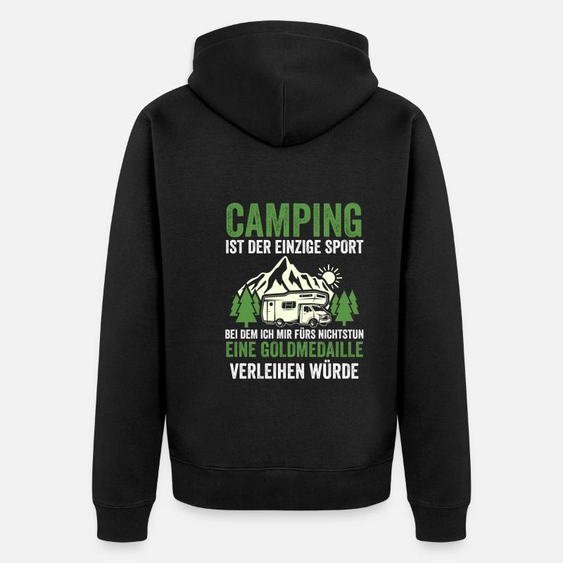 Camping-car Camping-car Camping Camping - Veste à capuche bio Premium Unisexe - noir