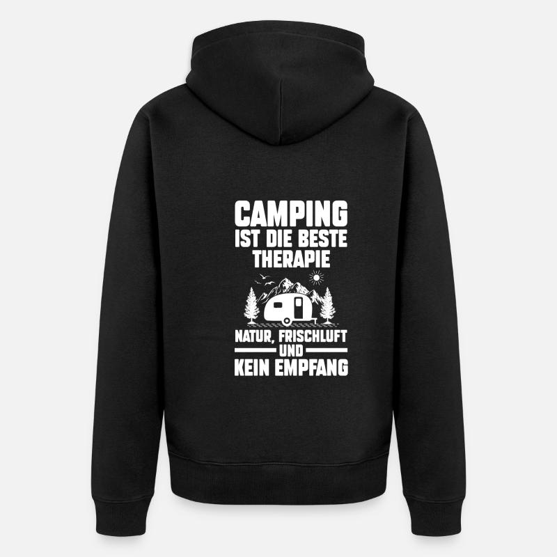 Camping-car Camping-car Camping Camping - Veste à capuche bio Premium Unisexe - noir