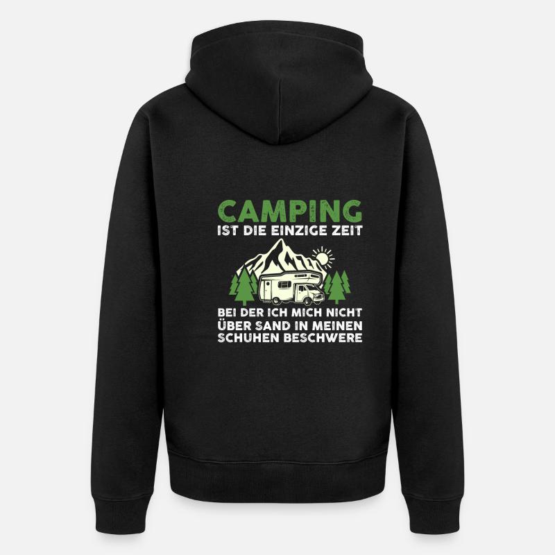 Camping-car Camping-car Camping Camping - Veste à capuche bio Premium Unisexe - noir