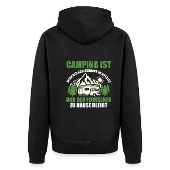 Camping-car Camping-car Camping Camping - Veste à capuche bio Premium Unisexe - noir - Dos - Nico (187cm)
