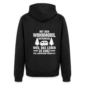 Camping-car Camping-car Camping Camping - Veste à capuche bio Premium Unisexe - noir - Dos - Nico (187cm)
