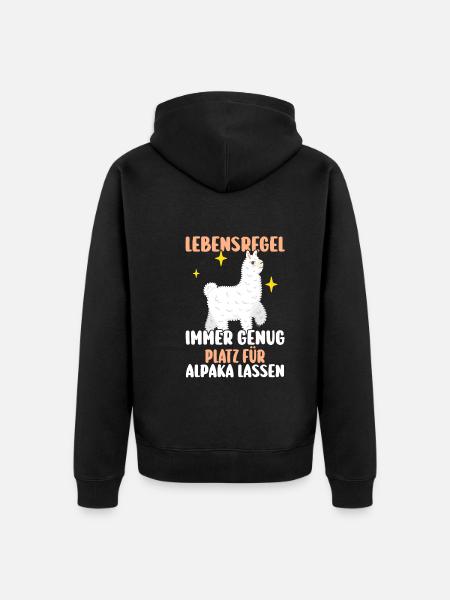 Alpaga - Veste à capuche bio Premium Unisexe - noir