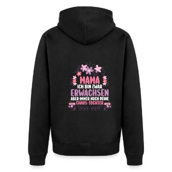 Maman Fête des mères Maman - Veste à capuche bio Premium Unisexe - noir - Dos - Nico (187cm)