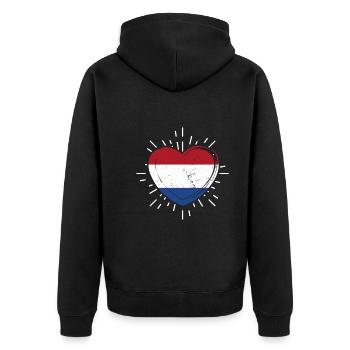 Pays-Bas Pays-Bas Pays-Bas - Veste à capuche bio Premium Unisexe - noir - Dos - Nico (187cm)