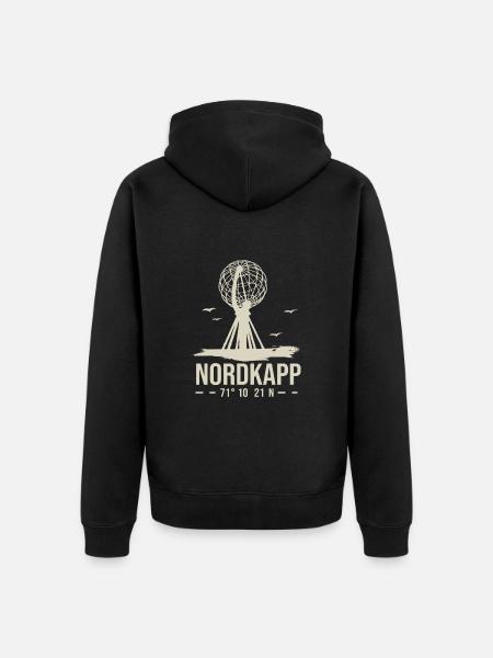 Nordkapp North Cape Nordkap Norway - Unisex Premium Organic Zip Hoodie - black