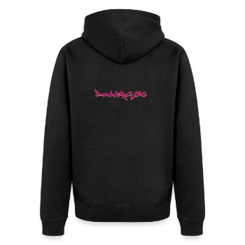 Jeudi, tous les jours de la semaine sur nettsfetz.de - Veste à capuche bio Premium Unisexe - noir - Dos - Nico (187cm)