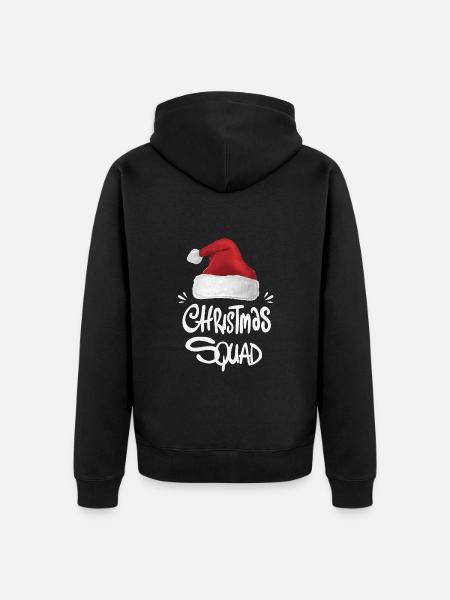 Christmas Squad - Unisex Premium Organic Zip Hoodie - black