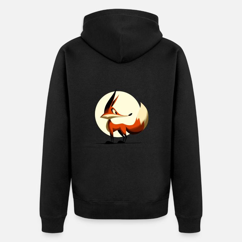 Vilain renard - Veste à capuche bio Premium Unisexe - noir